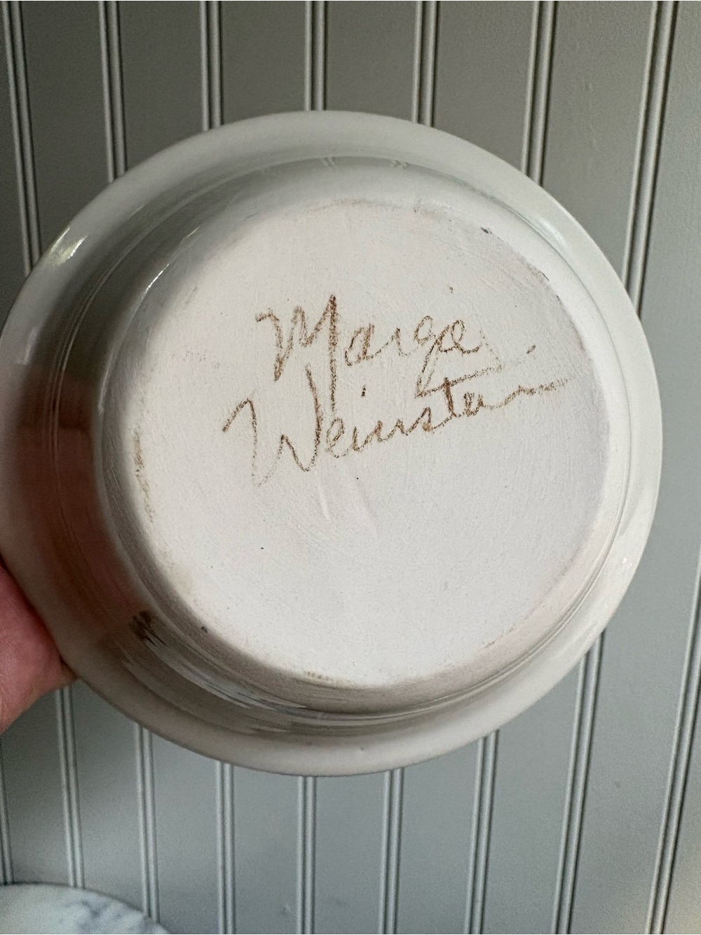 Vintage Margie Weinstein Whimsical Black Cat Ceramic Bowl Studio Pottery Artist - Picture 7 of 9